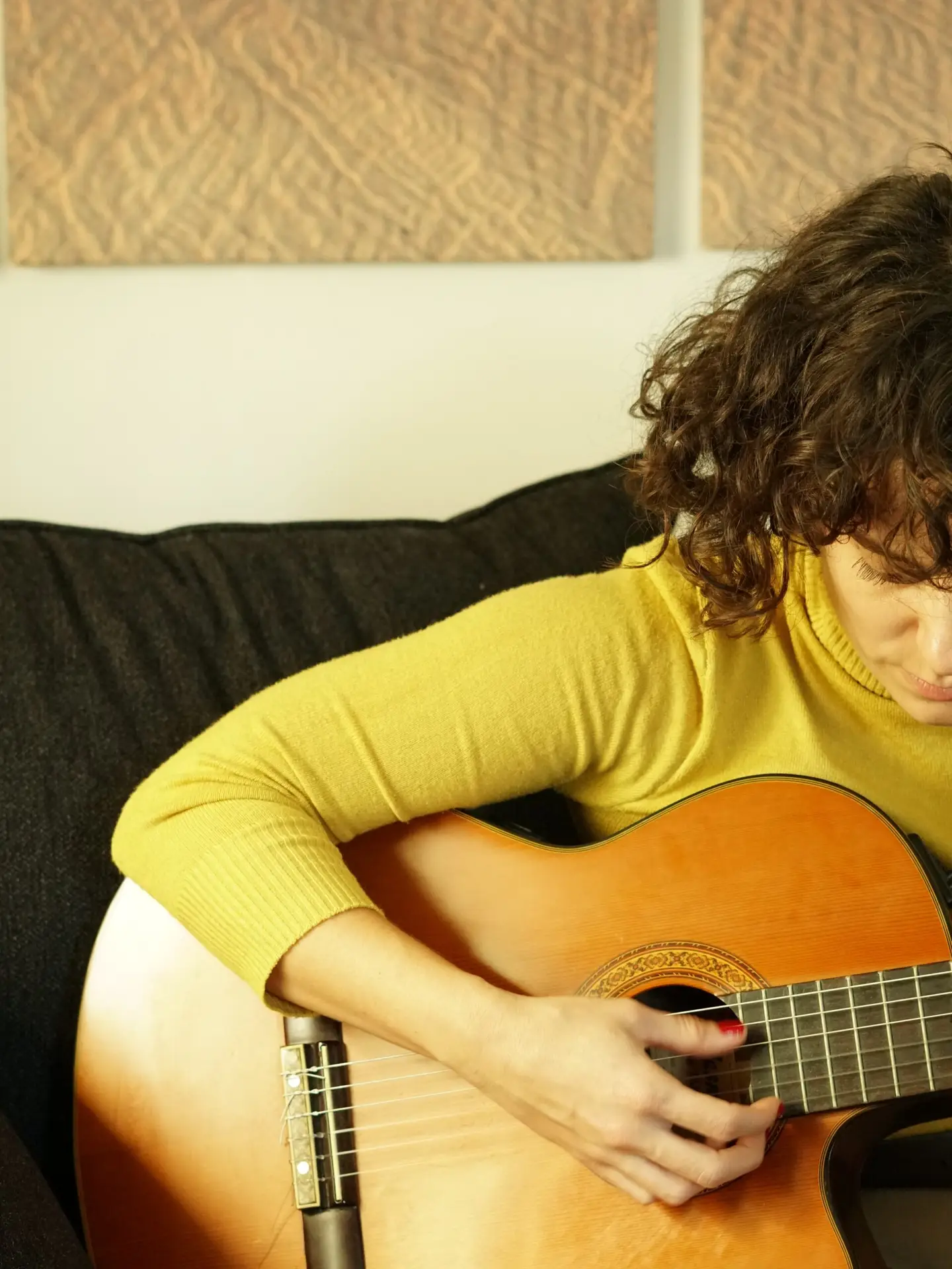 Carla, guitarist and singer in Flan music band